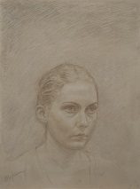 Portrait, 2016, dessin, 49x36.5cm